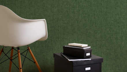 Vinyltapete grün Modern Klassisch Uni Greenery 347
