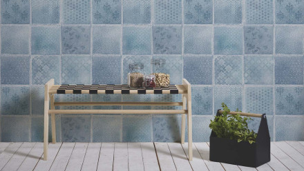 Vinyltapete blau Modern Uni Neue Bude 2.0 Edition 2 882