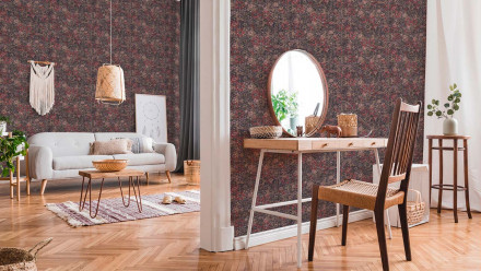 Vinyltapete braun Modern Blumen & Natur New Walls 913
