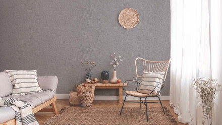 Vinyltapete grau Modern Uni New Walls 951