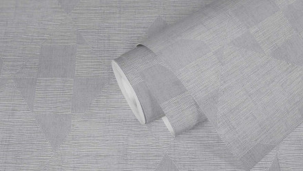 Vinyltapete Titanium 3 Streifen Klassisch Silber 961