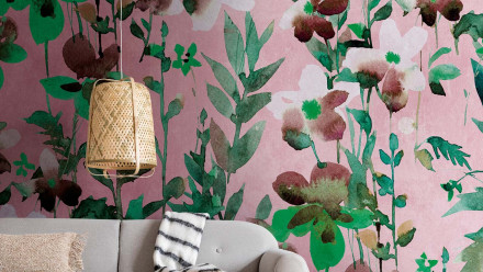 Vinyltapete The Wall Blumen & Natur Vintage Grün 731