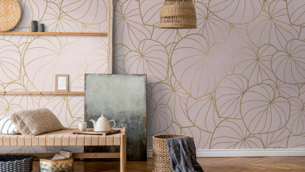 Vinyltapete The Wall Blumen & Natur Modern Rosa 801