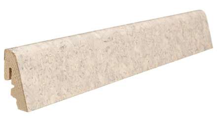 Haro Sockelleisten für Korkboden - 19 x 39 mm - Acros antikweiß/Lagos creme (406990)