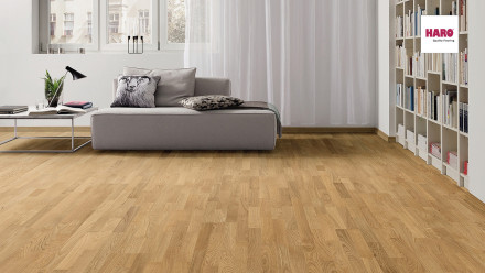 Haro Parkett Serie 4000 Eiche Trend strukturiert lackiert (524632)