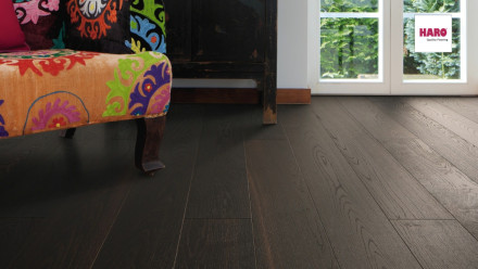 Haro Parkett Serie 4000 Achateiche strukturiert 4V Landhausdiele (528674)