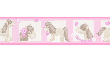 Vinyltapete Bordüre rosa KinderModern Bilder Kinder Only Borders 10 720