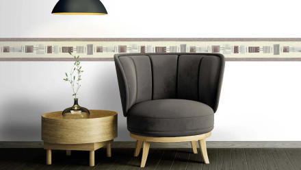 Vinyltapete Bordüre braun Modern Streifen Only Borders 10 017