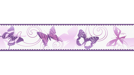 SK Folietapete Only Borders 11 Blumen & Natur Modern Lila 224