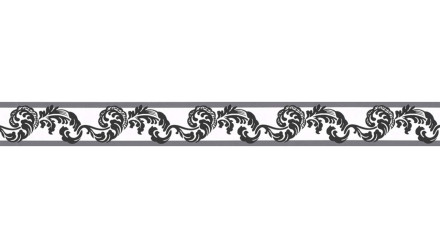 SK Folietapete Only Borders 11 Ornamente Klassisch Schwarz 317