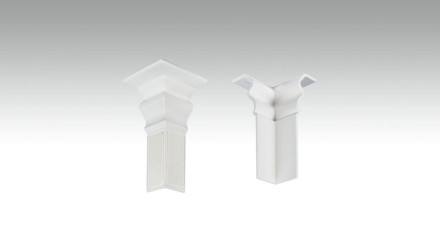 Innenecke selbstklebend für Fußleiste F100201AB Alt-Berlin Weiß 18 x 60 mm