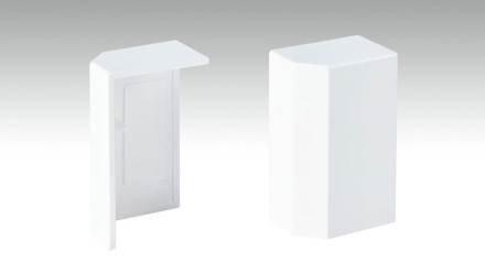 Endkappe selbstklebend für Fußleiste F100201M Modern Weiß 18 x 50 mm - 2St.