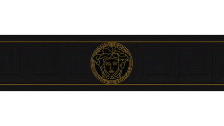 Vinyltapete Bordüre schwarz Vintage Ornamente Bilder Versace 3 224