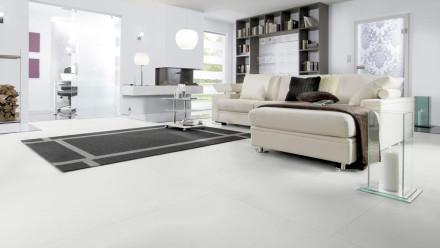 Wineo Klebevinyl - 800 tile XL Solid White (DB00102-2)