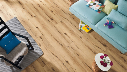 Haro Laminat Tritty 100 Gran Via 4V Silent Pro Eiche italica creme authentic Landhausdiele (531293)