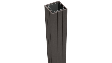 planeo Fertigzaun - Torpfosten zum Aufdübeln Anthrazit 7x7x190cm