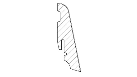 Haro Sockelleiste Nussbaum 19 x 58 mm (406896)