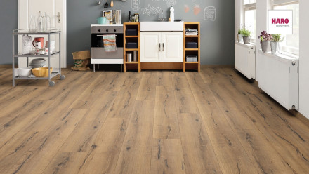 Haro Laminat - Tritty 100 Gran Via 4V - Eiche italicca natur - authentic - 4-seitige Fase - Landhausdiele - 1-Stab (530338)