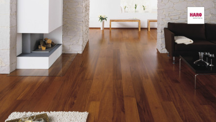 Haro Parkett Serie 4000 Merbau lackiert Landhausdiele (524928)