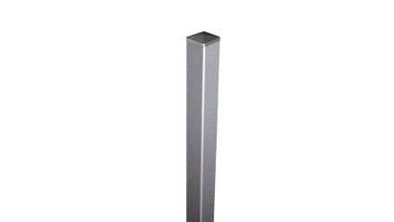 planeo Viento - Alupfosten zum Aufdübeln Alu-Eloxiert 100cm inkl. Kappe