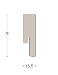 Parador Sockelleisten SL 20 - 16,5x70mm - Eiche geschliffen - furniert (1745320)