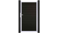 planeo Solid - Universaltor Schwarz co-ex mit Anthrazit Alurahmen 150x180x4cm