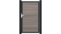 planeo Solid - Universaltor Bi-Color co-ex mit Anthrazit Alurahmen 100x180x4cm