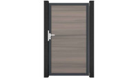 planeo Solid - Universaltor Bi-Color co-ex mit Anthrazit Alurahmen 150x180x4cm