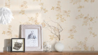 Vinyltapete creme Klassisch Retro Blumen & Natur Château 5 012