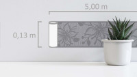 SK Folietapete Only Borders 11 Blumen & Natur Klassisch Grau 667