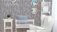 Vliestapete grau Modern Kinder Kinder Blumen & Natur Little Stars 412