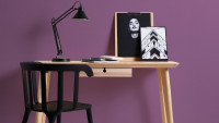 Vinyltapete lila Klassisch Uni Linen Style 615