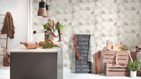 Vinyltapete grau Modern Klassisch Uni Streifen Trendwall 703
