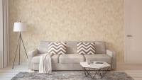 Vinyltapete beige Modern Klassisch Uni Streifen Trendwall 861