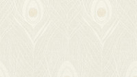 Vinyltapete Absolutely Chic Architects Paper Retro Pfauenfedern Metallic Grau Beige 711