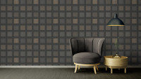 Vinyltapete schwarz Modern Ornamente Streifen Ethnic Origin 724