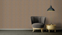 Vinyltapete orange Modern Ornamente Ethnic Origin 773