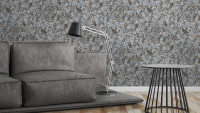 Vinyltapete grau Modern Blumen & Natur Bilder Greenery 103