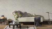 Vinyltapete lila Retro Klassisch Blumen & Natur Romantico 245