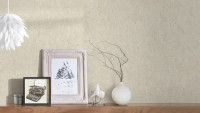 Vinyltapete beige Retro Klassisch Uni Romantico 281