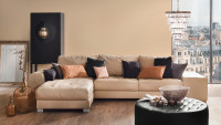 Vinyltapete creme Modern Klassisch Uni Sumatra 751