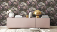 Vinyltapete New Walls Romantic Dream Livingwalls Vintage Weiß Lila Grau 922