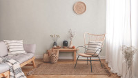 Vinyltapete New Walls Cosy & Relax Living Unifarbenwalls Unifarben Creme Beige 952