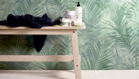 Vinyltapete Neue Bude 2.0 Edition 2 Tropical Concret A.S. Création Modern Landhausstil Grün Grau 111
