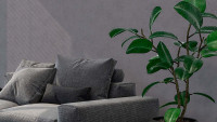 Vinyltapete grau Modern Klassisch Uni New Walls 184