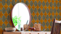 Vinyltapete gelb Modern Blumen & Natur New Walls 212