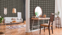 Vinyltapete grau Modern Blumen & Natur New Walls 213