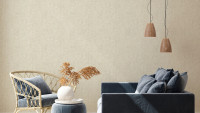 Vinyltapete New Walls Cosy & Relax Living Unifarbenwalls Unifarben Creme 234