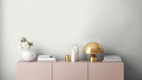 Vinyltapete New Walls Uni Livingwalls Grau 306