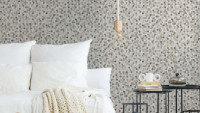 Vinyltapete beige Modern Retro Blumen & Natur Bilder Asian Fusion 633